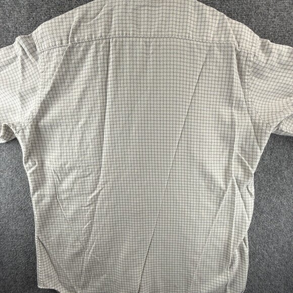 Etro Milano Italy Size 42 Button Up Shirt Long Sleeve Blue White Check Woven - Picture 14 of 14